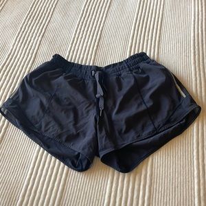 Navy Lululemon Hotty Hot Shorts Tie Front